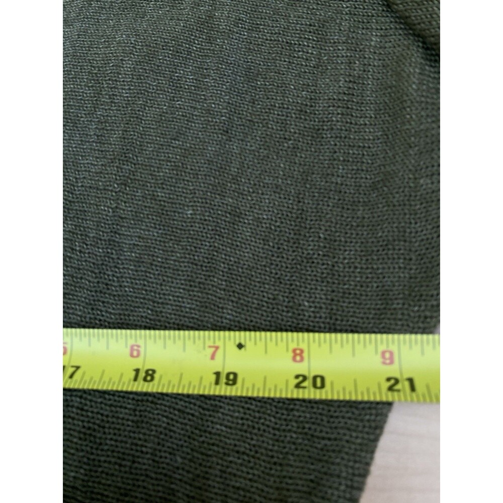 Talbots Olive Green V‑Neck Lightweight Knit Sweater - Picture 11 of 11